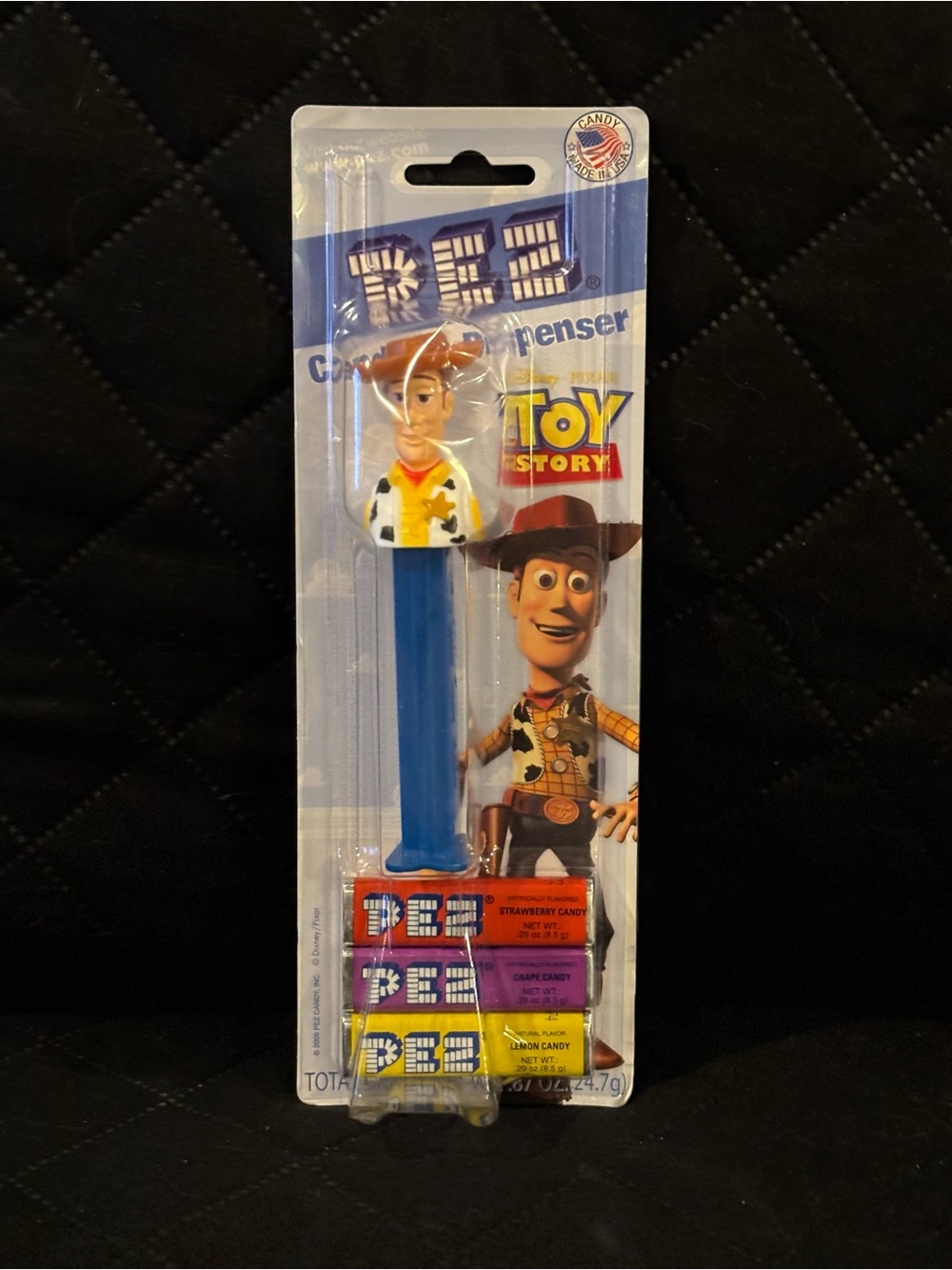PEZ Toy Story Woody Blue PEZ Dispenser with Candy